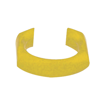 Clip de Identificación para Patch Cord Siemon, Color Amarillo, Bolsa con 25 Piezas