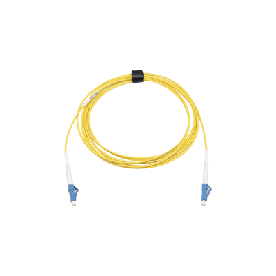 Jumper de Fibra Óptica Monomodo (OS2), XGLO, Riser, LC/UPC-LC/UPC Simplex, ONFR, Color Amarillo, 3 Metros (9.84 Pies)