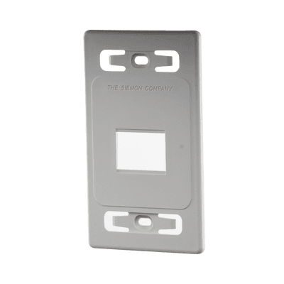 Placa de Pared Modular MAX, de 2 Salidas, Color Blanco