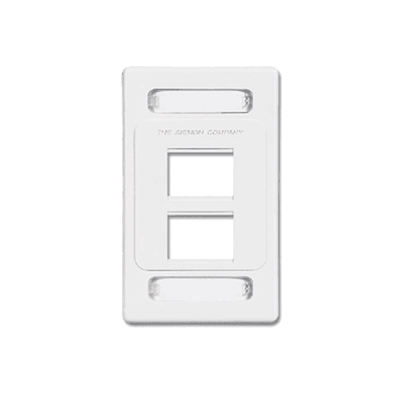 Placa de Pared Modular MAX, de 4 Salidas, Color Blanco