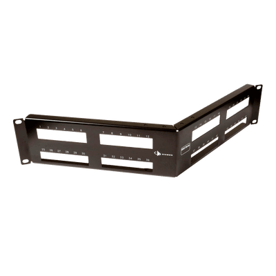 Patch Panel MAX Modular (vacío), de 48 Puertos, Angulado, 2UR