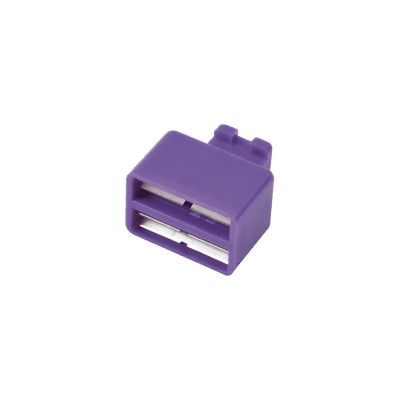 Clip de Puente, Para Uso con Regletas S66, de 1 par, Color Violeta