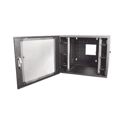 Gabinete de Pared Estándar de 19in, Abatible, de 12 UR, 762 mm de Profundidad, Color Negro
