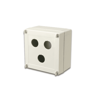 Caja industrial de conexión (Ruggedized), de 3 puertos de cobre o fibra, con protección IP66/IP67 (NEMA 4X)