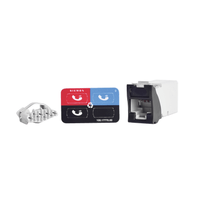 Jack Z-MAX UTP Categoría 6, Montaje híbrido en Placa de Pared (Plano y Angulado), Color Negro