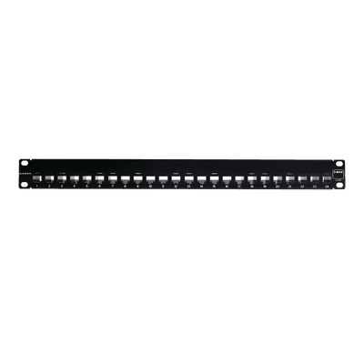 Patch Panel UTP Z-MAX de 24 Puertos, Precargado con Jacks Categoría 6, Plano, 1UR