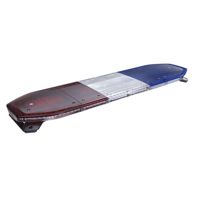 Barra de luces LED de 48", 216 LED, Dual Color, Programable,  Rojo/Azul/Ámbar/Claro, Ideal para Equipar Unidades de Seguridad Publica con Domos Rojo, Claro y Azul