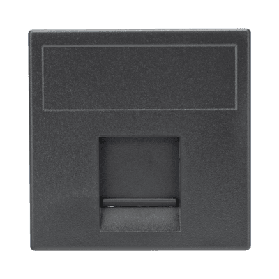 Módulo para Tomacorriente Euroamericano / Color Negro / 45x45 mm (1.77 x 1.77 pulgadas) / Compatible con Torres y Cajas para Escritorio de la Marca Simon