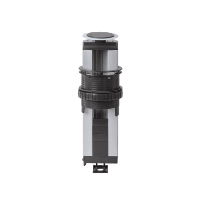 Teleblock Simon K45 para Voz, Datos, Multimedia o Contactos Eléctricos / Capacidad para 5 Módulos K45 / Apertura Automática con Tapa Abatible / Instalación en Mobiliario de Oficina o Comercial / (KTLE205CY)