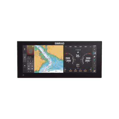 Pantalla Ultrawide NSX ULTRAWIDE de 12 pulgadas / Pantalla SolarMAX™ IPS HD / Integración con Mercury® y CZone® / Sonar Active Imaging™ / Compatibilidad con C-MAP® X-Gen Charts / NMEA 2000® / Ethernet y USB