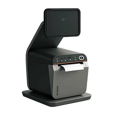 Base para SUNMI CPad / Compatible con Impresora / Quick Lock / Giro 145° / Alimentación Inversa / Compatible 3 Tamaños CPad