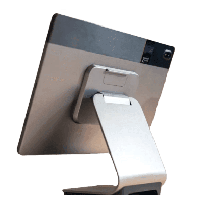 Base de Escritorio SUNMI CPad / Quick Lock / Giro 145° / Alimentación Inversa Periféricos / Compatible 3 Tamaños / Conectividad POGO + USB-C + USB-A x2