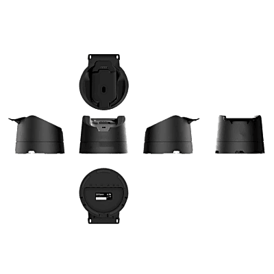 Soporte Giratorio SUNMI para V3 MIX/P3 MIX / Rotación 0°~180° / Entrada 24V 1.4A / Pogo Pin 6 PIN / USB Tipo-A / Ethernet / RJ12 / RS232 / Amplio Rango de Temperatura