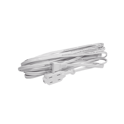Extensión Eléctrica Doméstica de 2 metros / 127 V CA 8 A Máximo / Color Blanco.