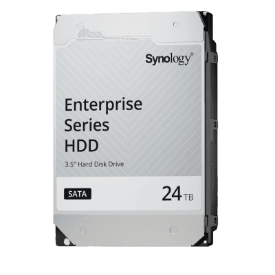 Disco Duro SATA de 3,5" Serie Plus / Capacidad 24TB / Interfaz SATA 6 GB/s / Tecnología CMR / MTBF de 1,2 Millón de Horas / Carga de Trabajo de 180 TB/año / Compatible con Synology DSM