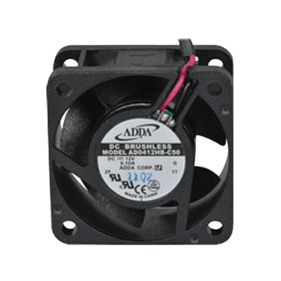 Ventilador Axial de 40 X 40 X 20 mm, Rodamiento de Baleros, Cables de 30 cm, 12 Vcc, 100 mA, 8.8 CFM.