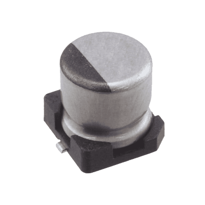 Capacitor Electrolítico de Aluminio de 1uF, 50V, 20% tipo SMD.