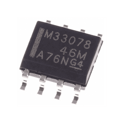 Circuito Integrado MC33078, Dual OP-AMP, Bajo Ruido, Alta Velocidad, SMD-8SOIC.