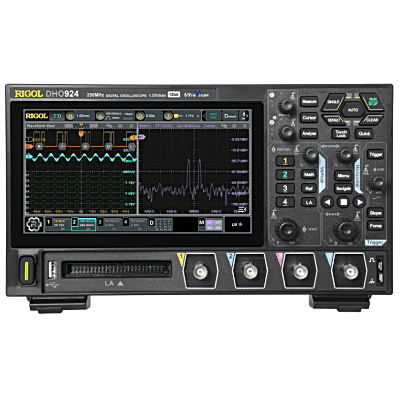 Osciloscopio Digital RIGOL de 4 Canales Análogos, 250 MHz de Ancho de Banda Análoga, Vel. de Muestreo-Tiempo Real de 1.25 GS/s.