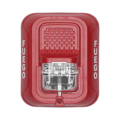 Lámpara Estroboscópica para Montaje en Pared, Color Rojo, Nivel de Candelas Seleccionable, Nuevo Diseño Moderno y Elegante y Menor Consumo de Corriente