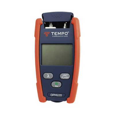 Medidor de Alta Potencia (Micro OPM) para Fibra Óptica con Localizador Visual de Fallos (VFL), Entrada Universal de 2.5 mm (para Conectores SC, ST y FC), Rango de Medición: -50 a +26 dBm