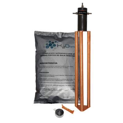 Electrodo para corriente máxima de 30 Amp. con Filtro y Compuesto H2Ohm.