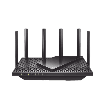 Router Triple Banda WiFi 6E / AX5400 MU-MIMO / 1 Puerto WAN 1 10/100/1000 Mbps / 4 Puertos LAN 10/100/1000 Mbps / 1 puerto USB 3.0 / 6 antenas de alta ganancia / OneMesh ™