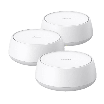 Kit Routers Inalámbricos MESH Interior para Hogar / Doble Banda Wi-Fi 7 BE3600 Mbps / 2 Puerto 1 Gigabit WAN/LAN / 4 Antenas Internas / Operación Multi-Link MLO / Administración Mediante la App Deco (iOS, Android) / HomeShield