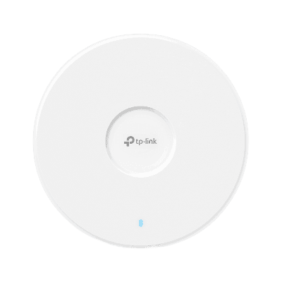 Punto de Acceso Omada / Wi-Fi 7 BE12000 MU-MIMO 4x4 / 1 Puertos 10/2.5 Gbps / Mesh Omada / Operaciones Multiencale (MLO) / Configuración por Controlador o Stand-Alone / Para Montaje en Techo/pared / Alimentación PoE+