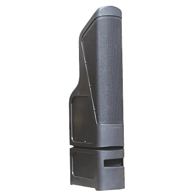 Altavoz Line Array Exterior | 200W RMS | 37 Hz - 20 kHz | 16 Tweeters + 4 Midranges + 1 Woofer | IP56 | Instalación Enterrada o Base Placa | Cobertura 25-30 pies (7.6-9.1 m)