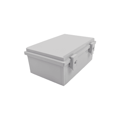 Gabinete Plástico para Exterior IP65 de 170 x 251 x 101 mm Cierre por Broche. 