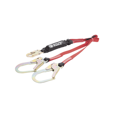 Cable Amortiguador de Caída con Doble Gancho de Sujeción. Ideal para Escalar Torres o Estructuras. 