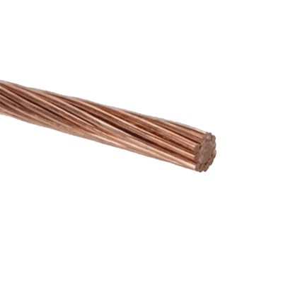 Cable de Cobre Desnudo Semiduro 7 Hilos, Cal. 1/0 AWG, Rollo 50 m.