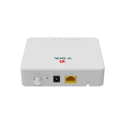 ONU Bridge Dual GPON/EPON con 1 Puerto SC/APC + 1 puerto LAN Gigabit + 1 puerto CATV