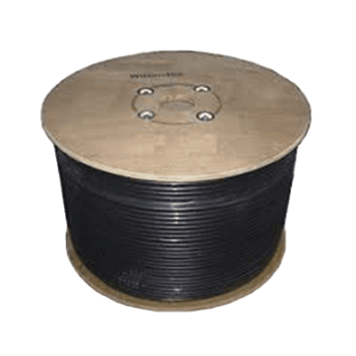 Carrete de Cable Coaxial de Baja Perdida WILSONRG11 Tipo RG11. 75 Ohm de Impedancia. 152.4 Metros (500 Pies)