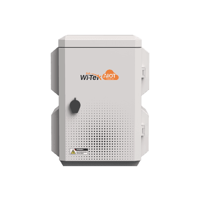 Gabinete de Acero Ventilado para Exterior con Rieles DIN y 4 Placas Laterales para Montaje de Equipos por Fuera