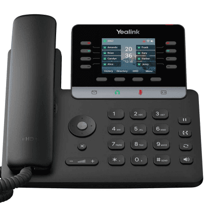 Teléfono IP Empresarial Yealink SIP-T73U Profesional con 12 Líneas SIP y Pantalla a Color