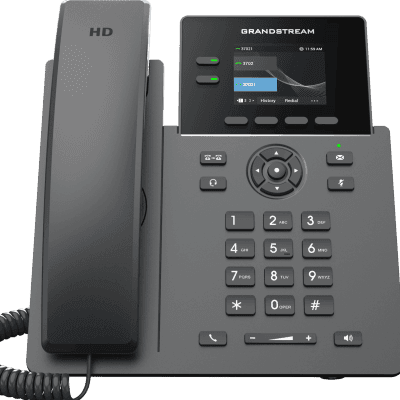 TELÉFONO IP GRADO OPERADOR DE 2 LÍNEAS / GRP2610 / APROVISIONAMIENTO SIN INTERVENCIÓN / 8 BOTONES VIRTUALES MULTIUSO / PANTALLA LCD A COLOR / SEGURIDAD CARRIER-GRADE / AUDIO HD / CONFERENCIA DE AUDIO 5 VÍAS / COMPATIBLE CON GDM