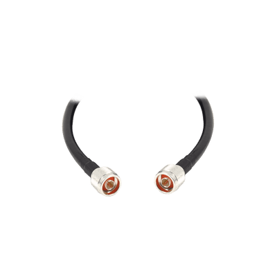 Jumper con Cable LMR400 con Conectores N Macho / N Macho de 12 metros.